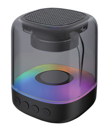 Колонка портативная с BLUETOOTH QUMO Plasma mini ВТ 0081 3 ВТ, объемное звучание, RGB подсветка