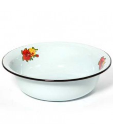 Миска Стальэмаль 4л декор С0313 (10/уп)Посуда эмалированная оптом Сталь Эмаль. Эмалированные кастрюли оптом.