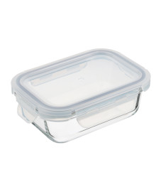 Контейнер для продуктов на защелках 370мл, жаропрочное стекло 825-030