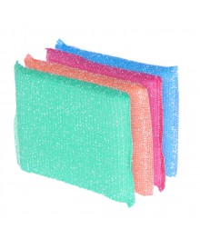 губка д/посуды 4шт кухонных, махровых, поролон, 8х12см, 4 цветаГубки для мытья посуды оптом с доставкой по России.