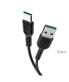 Кабель USB - TYPE C  HOCO  X33 Surge  1 метр, 5А, ПВХ, чёрный (33/330)