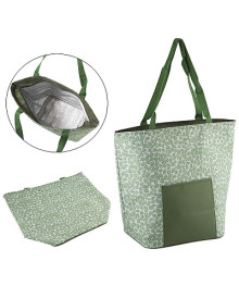 Термосумка  Экос CB-43, Leaves Tote, 20л, р-р: 42*17*34 см