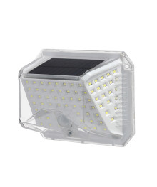 Светильник уличный настенный BY с сол. панелью, датчик движ., 3 режима, 110лм, 6500K, 1200мАч, IP65