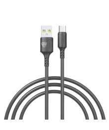 Кабель USB - TYPE C  BY Fusion, 18Вт, 1 м, 3A, TPE, чёрный