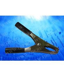 Зажим "крокодил" 15A, чёрный, L=73+5ммсклада в Новосибирске. Припои оптом с доставкой по Дальнему Востоку. Большой каталог припоев оптом.