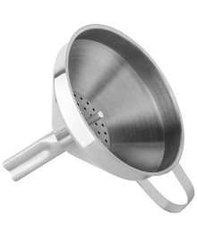 Воронка с фильтром, Domestico, размер: 10,5*13*10,5 см, из нержавеющей стали