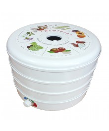 Сушилка для овощей и фруктов Ветерок ЭСОФ-0,5/220-03 ПП белый (5 поддов)