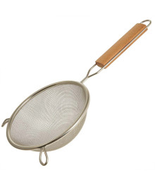 Сито-дуршлаг Webber BE-7339 нерж. d=14cm деревянная ручка (96)