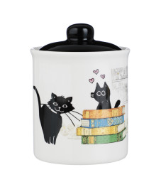 Котейка Банка для хранения, 550мл, 10х13см, керамика