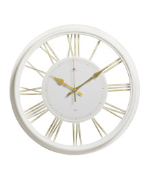 Часы настенные СН 4014 - 001 круг d=40см, корпус белый+золото "Классика" (5)