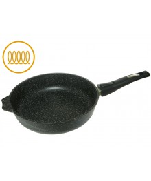 Мечта Сковорода литая  26см АП Гранит Black Induction Pro индукционная съёмн ручка арт 026802И (10)