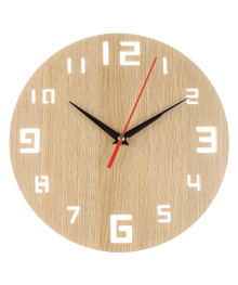 Часы настенные LADECOR CHRONO круглые, 25см, МДФ, 1хАА