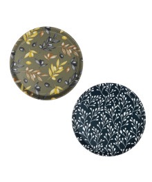 Поднос круглый с антискользящим покрытием, d35,5см, "Тоскана", 2 дизайна