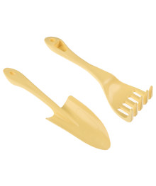 Набор садовых инструментов InGreen грабельки и лопатка для пересадки голубой жасм