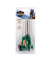 Горелка газовая портативная пьеза ЧИНГИСХАН цанговый захват, широкое cопло; 15,3х4,5х7,2смМангал оптом со склада в Новосибирске. Большой каталог посуды для пикника оптом по низкой цене