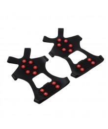 Противоскользящие накладки на обувь - Ледоходы 10 шипов, резина, р-р L, 22х13см