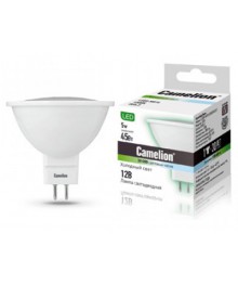 Эл. лампа светодиодная Camelion LED-MR16-5W-/845/GU5.3(3Вт, 12В аналог 50Вт) уп.1/10/100нецк, Ленинск-Кузнецк, Барнаул, Горно-Алтайск, Бийск и др. Большой каталог светодиодных ламп оптом.
