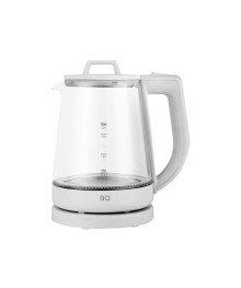 Чайник BQ KT1001G Белый, стекло (1,7 л, 2200Вт, STRIX съёмная крышка)