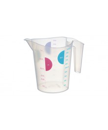 Кувшин мерный 1л Прозрачный 1206M (уп/21шт)я СВЧ в Новосибирске большой ассортимент. Посуда со склада для микроволновки купить в Новосибирске.