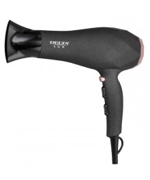 Фен   DELTA LUX DL-0941 : ТУРМАЛИНОВАЯ ИОНИЗАЦИЯ, 2400Вт,  черный с розовым (Россия)(12)