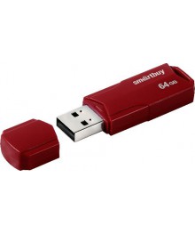 USB2.0 FlashDrives64 Gb Smart Buy  CLUE Burgundy (SB64GBCLU-BG)