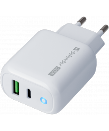 сет/адаптер UPA-102 USB C/PD20W+A/Q3.0 индикатор  DEFENDERUSB Блоки питания, зарядки оптом с доставкой по России.