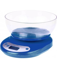 Весы кухонные MAXTRONIC MAX-1811C синие (кругл с чашей, электронные, 5 кг/1г) 24/уп кухоные оптом с доставкой по Дальнему Востоку. Большой каталогкухоных весов оптом по низким ценам.