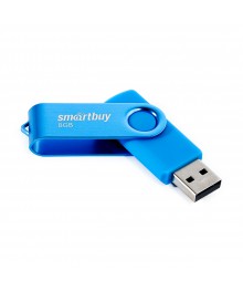 USB2.0 FlashDrives32 Gb Smart Buy Twist Blue (SB032GB2TWB)овокузнецк, Горно-Алтайск. Большой каталог флэш карт оптом по низкой цене со склада в Новосибирске.