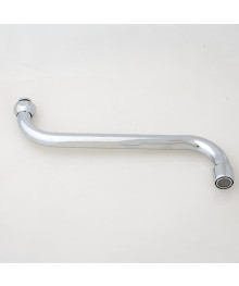 Гусак для ванной круглый рус 22см М16*290 (90222)