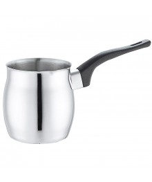 Турка Mallony TURCO 400 мл из нержавеющей стали с бакелитовой ручкойКофеварки оптом с доставкой по Дальнему Востоку. Большой каталог кофеварок оптом в Новосибирске.