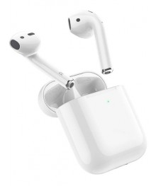 Наушники беспроводные BOROFONE BW01 белые TWS гарнитура (bluetooth)