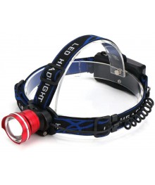 Фонарь NICEDEVICE ND-63012 налобный (акк 2*18650, 3 реж, кабель зар от USB)