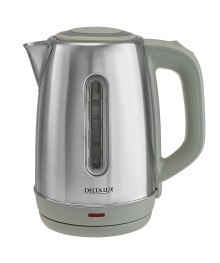 Чайник DELTA LUX DE-1015 нерж.1,8л, 2000Вт, серый (12)