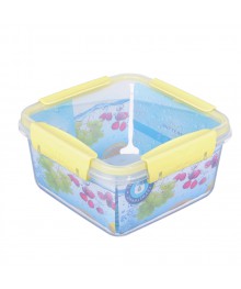 Контейнер для продуктов герметичный Butterfly квадрат 1,2л (156х156х84мм)я СВЧ в Новосибирске большой ассортимент. Посуда со склада для микроволновки купить в Новосибирске.