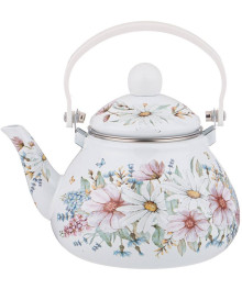 Чайник AGNESS эмалированный СО СЪЕМНЫМ ФИЛЬТРОМ ИЗ НЖС СЕРИЯ ДВОРЦОВЫЙ ПАРК 1,3 Л 934-430 (8/1)