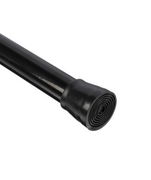 Карниз для ванной 2,6м, телескопический, черный, алюм.