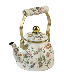 Чайник ZEIDAN эмалированный 1,3 л Z-4505 Bouquet, подходит для индукции (Турция)