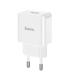 Блок пит USB сетевой  HOCO C106A, 1хUSB-А, 2.1А, Белый (36/216)