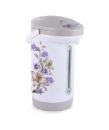 Термопот Blackton Bt TP321 Белый-Серый с Лилиям (3л, 3 подачи, поддержание t, колба из нерж)