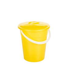Ведро   5 л Евро пищевое с крышкой, жёлтый цвет