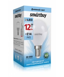Эл. лампа светодиодная Smartbuy P45-12W/4000/E14 (SBL-P45-12-40K-E14)