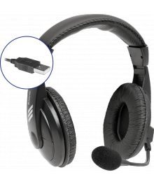 гарнитура Defender Gryphone 750U USB, черн, 1,8м кабель