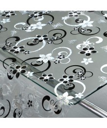 Клеенка GRACE силикон-прозрачная с рис. 0,8х20м 0,65 мм Laser LS-3903D