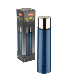 Термос Mallony BOSSOLO, 1 л, синий, нерж сталь