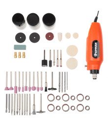 Дрель мини ЕРМАК, гравер, сетевой, 12В, 15000 об/мин, с набором насадок (160 шт.)