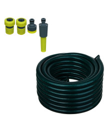 Набор для полива 3/4"(шланг 15м, коннектор-2шт., штуцер-1шт, наконечник-1шт) PP, PVC