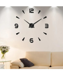 Часы настенные MAX-CL350 чёрные (диаметр 100см, сборные, круглые)