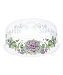 Крышка д/СВЧ-печи М1416 d 245 Деко Каменная роза (24/уп)я СВЧ в Новосибирске большой ассортимент. Посуда со склада для микроволновки купить в Новосибирске.