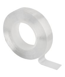 Нано-скотч двусторонний клейкий многоразовый, прозрачный, 2 м 15мм