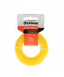 Леска для триммеров ЕРМАК 2,4мм*15м ЗВЕЗДА 1/130